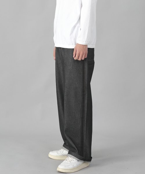 SAINTCREW(セントクルー)の「ブラックPラインEXワイドパンツPLW-341デニムブラック(デニムパンツ・メンズ・その他・MEDIUM/LARGE/X-LARGE)」の12枚目の写真
