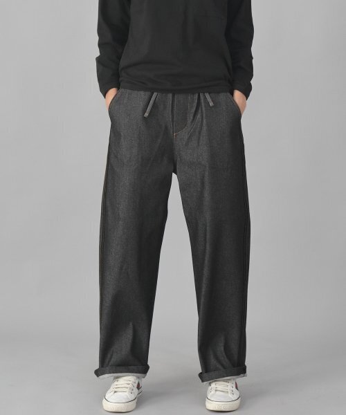 SAINTCREW(セントクルー)の「ブラックPラインEXワイドパンツPLW-341デニムブラック(デニムパンツ・メンズ・その他・MEDIUM/LARGE/X-LARGE)」の8枚目の写真