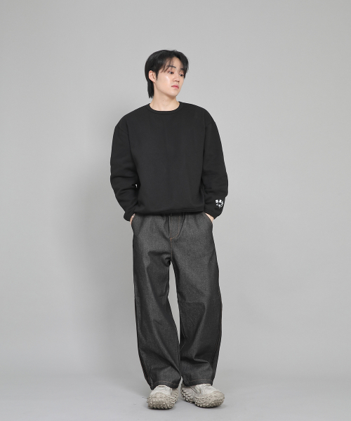 SAINTCREW(セントクルー)の「ブラックPラインEXワイドパンツPLW-341デニムブラック(デニムパンツ・メンズ・その他・MEDIUM/LARGE/X-LARGE)」の11枚目の写真