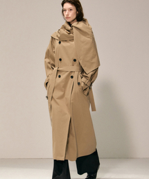 RIDIFI（リディフィ）の「Double breasted shawl collar trench coat (beige)（トレンチコート）」