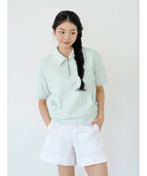 NITINA(ニティナ)の「リサイクルカラーキャップスウェットシャツL / G(ポロシャツ・レディース・ライトグリーン・SMALL/MEDIUM)」の3枚目の写真