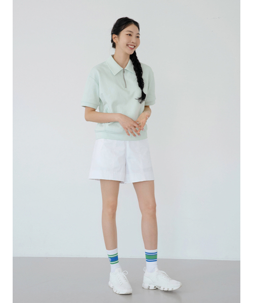 NITINA(ニティナ)の「リサイクルカラーキャップスウェットシャツL / G(ポロシャツ・レディース・ライトグリーン・SMALL/MEDIUM)」の4枚目の写真