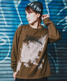 En serio TOKYO（エンソリオトーキョー）の「【SIDEWAYSTANCE】サンダーロゴ長袖グランジTシャツ（Tシャツ/カットソー）」