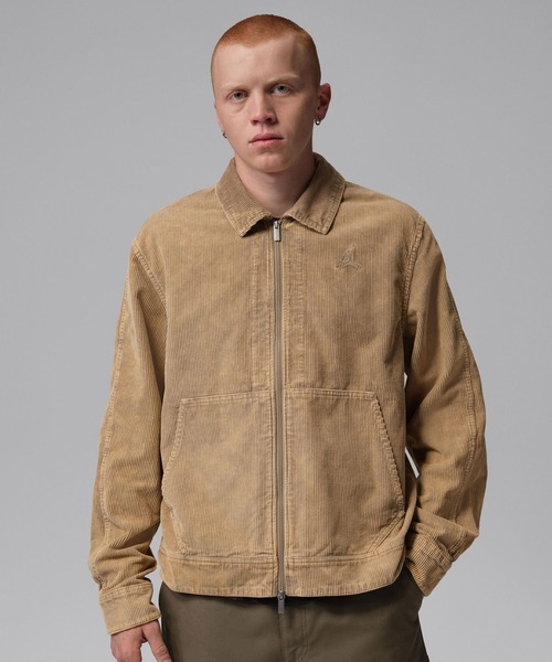 JORDAN BRAND(ジョーダンブランド)の「JORDAN BRAND M J FLT CORDUROY CHORE JKT / ジョーダン ブランド FLT コーデュロイ コア ジャケット / NIKE【SP】(その他アウター・メンズ・ブラック/カーキ・S/M/L/XL/XXL)」の2枚目の写真