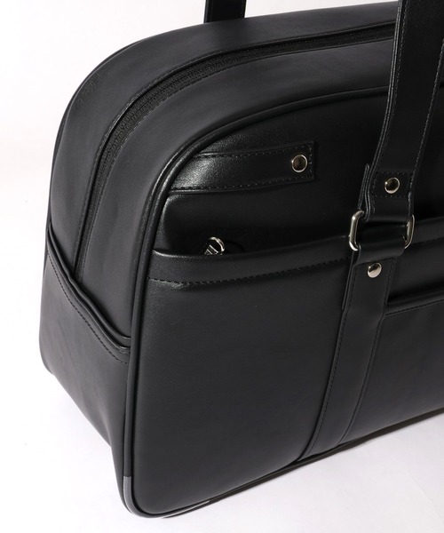 BEVERLY HILLS POLO CLUB(ビバリーヒルズポロクラブ)の「【BEVERLY HILLS POLO CLUB / ビバリーヒルズ ポロクラブ】 School Boston BAG/スクール ボストンバッグ(合成皮革)(容量:約17L)(ボストンバッグ・レディース・ブラック/ブラウン・FREE)」の9枚目の写真