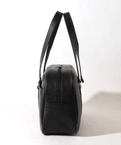 BEVERLY HILLS POLO CLUB(ビバリーヒルズポロクラブ)の「【BEVERLY HILLS POLO CLUB / ビバリーヒルズ ポロクラブ】 School Boston BAG/スクール ボストンバッグ(合成皮革)(容量:約17L)(ボストンバッグ・レディース・ブラック/ブラウン・FREE)」の4枚目の写真