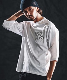 wjk reluxe（ダブルジェーケーリラックス）の「mlt5533-initial print raglan LS tee カットソー(WR26S-30)（Tシャツ/カットソー）」
