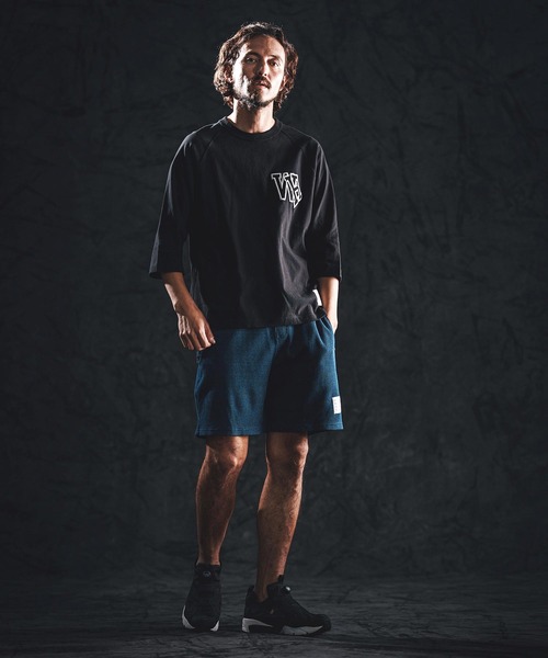wjk reluxe（ダブルジェーケーリラックス）の「mlt5533-initial print raglan LS tee カットソー(WR26S-30)（Tシャツ/カットソー・メンズ・ネイビー/ブラック/ホワイト・XL/L/M/S）」の19枚目の写真