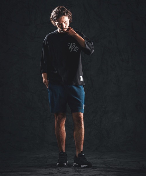 wjk reluxe（ダブルジェーケーリラックス）の「mlt5533-initial print raglan LS tee カットソー(WR26S-30)（Tシャツ/カットソー・メンズ・ネイビー/ブラック/ホワイト・XL/L/M/S）」の20枚目の写真