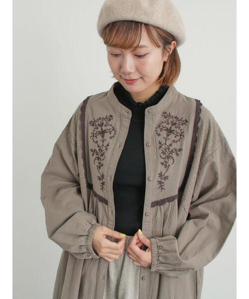 Samansa Mos2（サマンサ モスモス）の「【マシンウォッシャブル】もちもちリブフリルタートルネックニット（ニット/セーター・レディース・モカ/ブラック/オフホワイト/グリーン・F）」の20枚目の写真