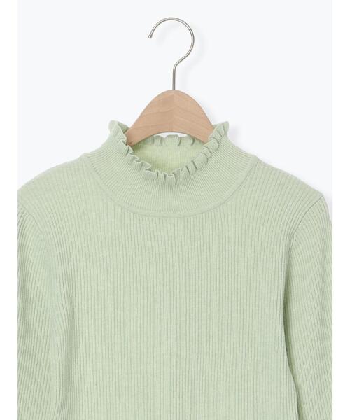 Samansa Mos2(サマンサ モスモス)の「【マシンウォッシャブル】もちもちリブフリルタートルネックニット(ニット/セーター・レディース・モカ/ブラック/オフホワイト/グリーン・F)」の20枚目の写真