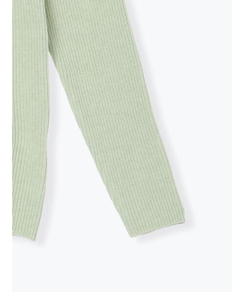 Samansa Mos2(サマンサ モスモス)の「【マシンウォッシャブル】もちもちリブフリルタートルネックニット(ニット/セーター・レディース・モカ/ブラック/オフホワイト/グリーン・F)」の21枚目の写真