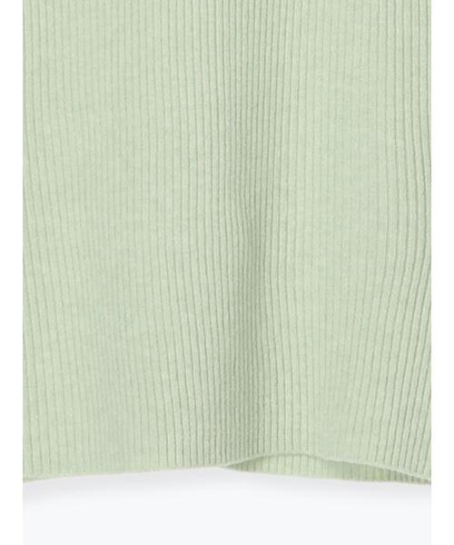 Samansa Mos2(サマンサ モスモス)の「【マシンウォッシャブル】もちもちリブフリルタートルネックニット(ニット/セーター・レディース・モカ/ブラック/オフホワイト/グリーン・F)」の22枚目の写真