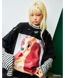 Little sunny bite | little sunny bite Disney collection / lady fake layered long tee(Tシャツ/カットソー)