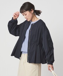 green label relaxing（グリーンレーベルリラクシング）の「［size SHORTあり］ウエスト ギャザー ブルゾン（ブルゾン）」