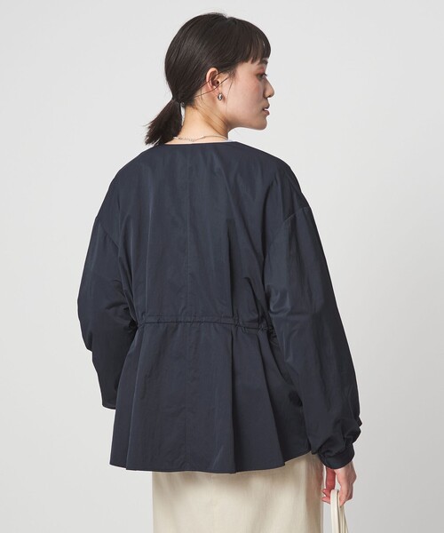 size SHORTあり］ウエスト ギャザー ブルゾン（ブルゾン）｜green