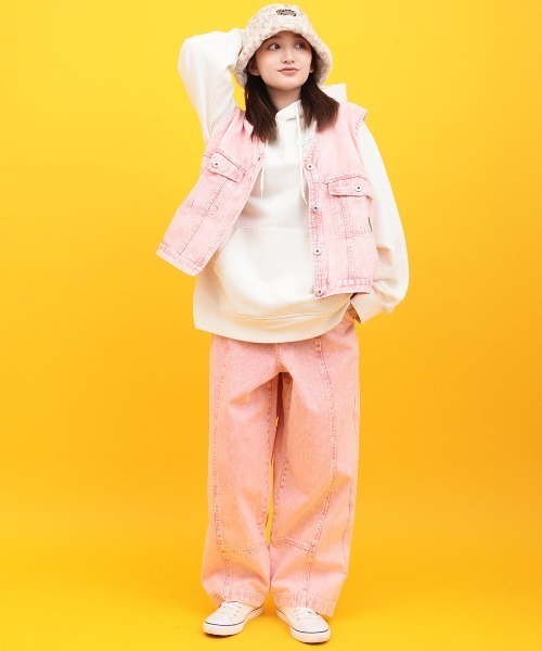 チチカカ（チチカカ）の「Orale! カラーデニムコクーンパンツ（デニムパンツ・レディース・ライトグリーン/ピンク/ブラック・FREE）」の7枚目の写真