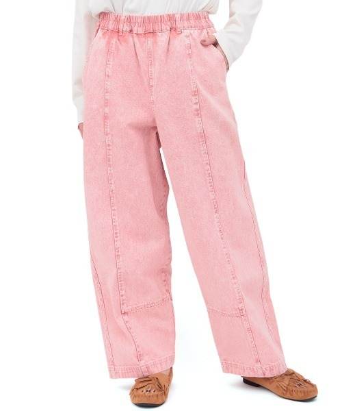 チチカカ（チチカカ）の「Orale! カラーデニムコクーンパンツ（デニムパンツ・レディース・ライトグリーン/ピンク/ブラック・FREE）」の10枚目の写真