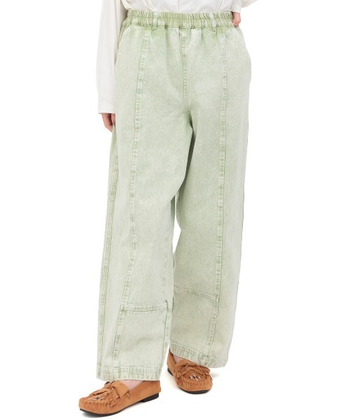 チチカカ（チチカカ）の「Orale! カラーデニムコクーンパンツ（デニムパンツ・レディース・ライトグリーン/ピンク/ブラック・FREE）」の9枚目の写真