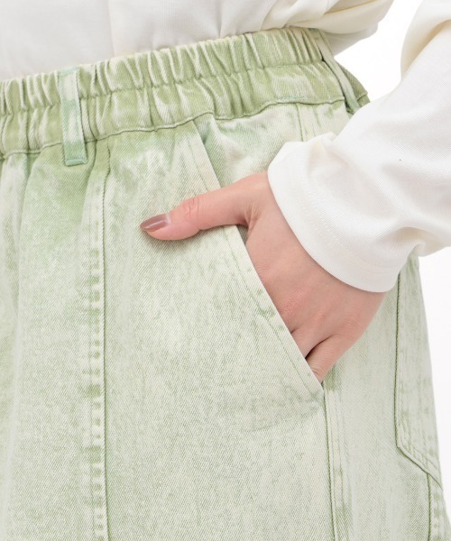 チチカカ（チチカカ）の「Orale! カラーデニムコクーンパンツ（デニムパンツ・レディース・ライトグリーン/ピンク/ブラック・FREE）」の15枚目の写真