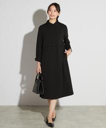 MELROSE claire（メルローズ クレール）の「【MELROSE CLAIRE noir】入卒園式・卒入学式・カットジョーゼットウエスト切り替えワンピース（一部WEB限定サイズ）（ワンピース）」