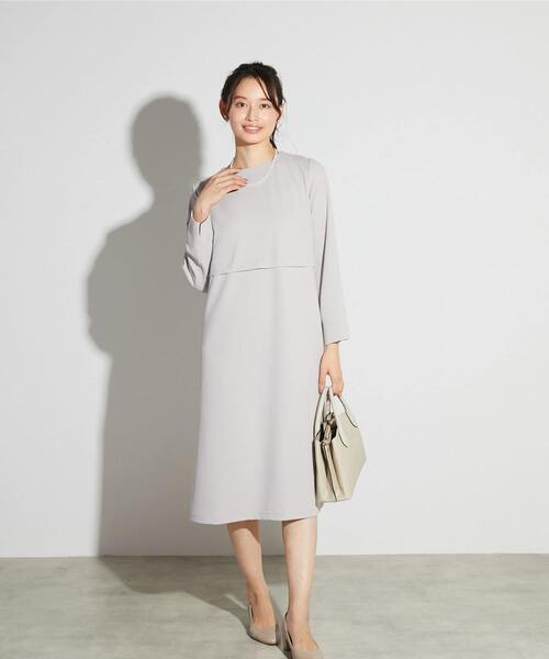 MELROSE claire(メルローズ クレール)の「【MELROSE CLAIRE noir】入卒園式・卒入学式・カットジョーゼットウエスト切り替えワンピース(一部WEB限定サイズ)(ワンピース・レディース・ブラック/ライトグレー/ダークネイビー・5/4/3/2/1)」の9枚目の写真