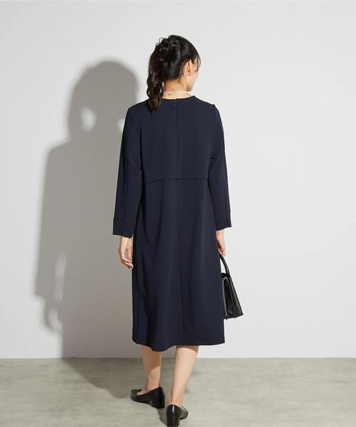 MELROSE claire(メルローズ クレール)の「【MELROSE CLAIRE noir】入卒園式・卒入学式・カットジョーゼットウエスト切り替えワンピース(一部WEB限定サイズ)(ワンピース・レディース・ブラック/ライトグレー/ダークネイビー・5/4/3/2/1)」の13枚目の写真