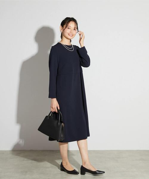 MELROSE claire(メルローズ クレール)の「【MELROSE CLAIRE noir】入卒園式・卒入学式・カットジョーゼットウエスト切り替えワンピース(一部WEB限定サイズ)(ワンピース・レディース・ブラック/ライトグレー/ダークネイビー・5/4/3/2/1)」の14枚目の写真