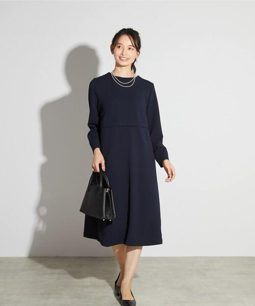 MELROSE claire(メルローズ クレール)の「【MELROSE CLAIRE noir】入卒園式・卒入学式・カットジョーゼットウエスト切り替えワンピース(一部WEB限定サイズ)(ワンピース・レディース・ブラック/ライトグレー/ダークネイビー・5/4/3/2/1)」の16枚目の写真
