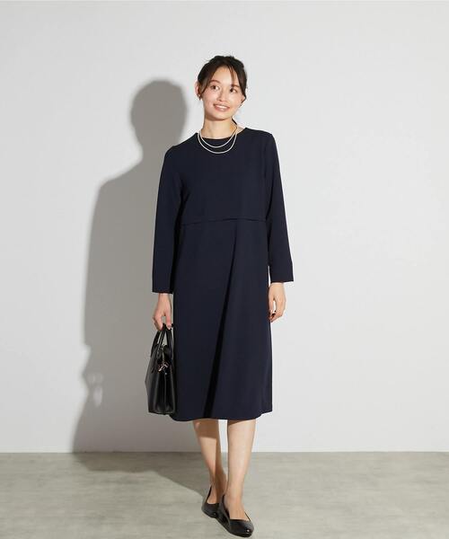 MELROSE claire(メルローズ クレール)の「【MELROSE CLAIRE noir】入卒園式・卒入学式・カットジョーゼットウエスト切り替えワンピース(一部WEB限定サイズ)(ワンピース・レディース・ブラック/ライトグレー/ダークネイビー・5/4/3/2/1)」の17枚目の写真