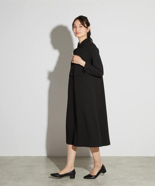 MELROSE claire(メルローズ クレール)の「【MELROSE CLAIRE noir】入卒園式・卒入学式・カットジョーゼットウエスト切り替えワンピース(一部WEB限定サイズ)(ワンピース・レディース・ブラック/ライトグレー/ダークネイビー・5/4/3/2/1)」の20枚目の写真