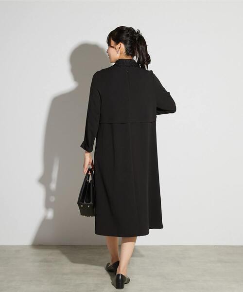 MELROSE claire(メルローズ クレール)の「【MELROSE CLAIRE noir】入卒園式・卒入学式・カットジョーゼットウエスト切り替えワンピース(一部WEB限定サイズ)(ワンピース・レディース・ブラック/ライトグレー/ダークネイビー・5/4/3/2/1)」の21枚目の写真