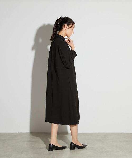 MELROSE claire(メルローズ クレール)の「【MELROSE CLAIRE noir】入卒園式・卒入学式・カットジョーゼットウエスト切り替えワンピース(一部WEB限定サイズ)(ワンピース・レディース・ブラック/ライトグレー/ダークネイビー・5/4/3/2/1)」の22枚目の写真