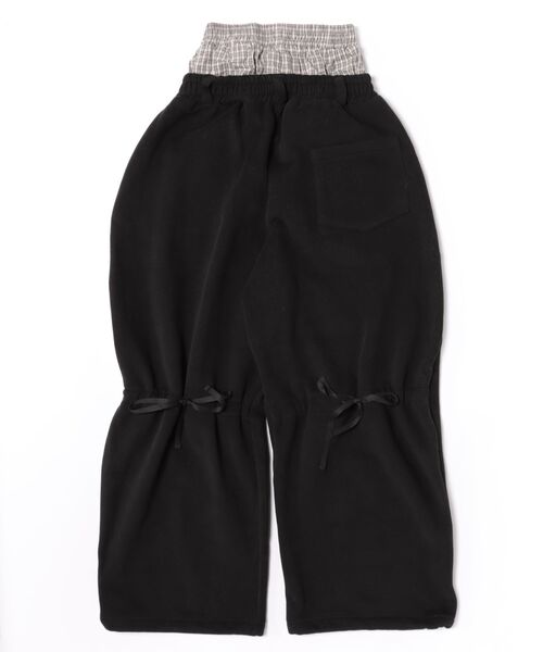 Chikashitsu +(チカシツプラス)の「【Chikashitsu +】layered heavy sweat pants / 【チカシツプラス】レイヤードヘビースウェットパンツ(スウェットパンツ・メンズ・杢グレー/ブラック・ONE SIZE)」の4枚目の写真