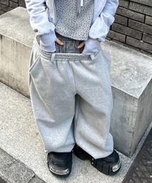 Chikashitsu +（チカシツプラス）の「【Chikashitsu +】layered heavy sweat pants / 【チカシツプラス】レイヤードヘビースウェットパンツ（スウェットパンツ）」