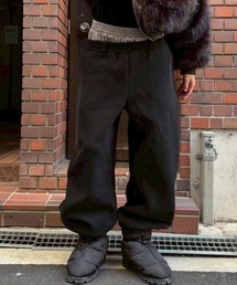 Chikashitsu +（チカシツプラス）の「【Chikashitsu +】layered heavy sweat pants / 【チカシツプラス】レイヤードヘビースウェットパンツ（スウェットパンツ）」