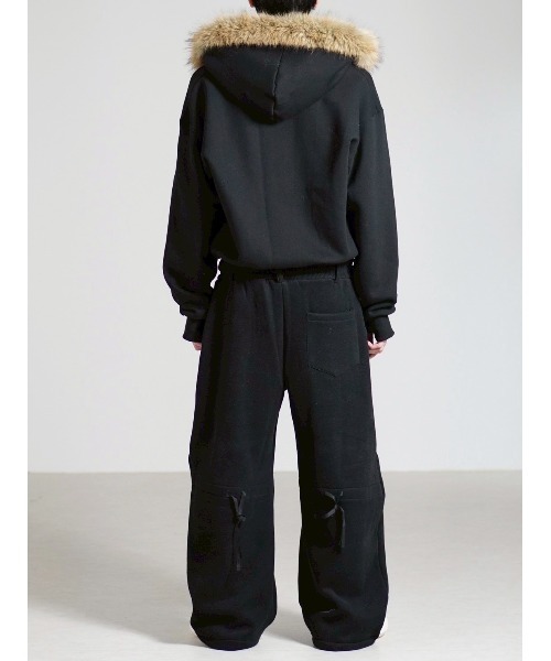 Chikashitsu +(チカシツプラス)の「【Chikashitsu +】layered heavy sweat pants / 【チカシツプラス】レイヤードヘビースウェットパンツ(スウェットパンツ・メンズ・杢グレー/ブラック・ONE SIZE)」の21枚目の写真