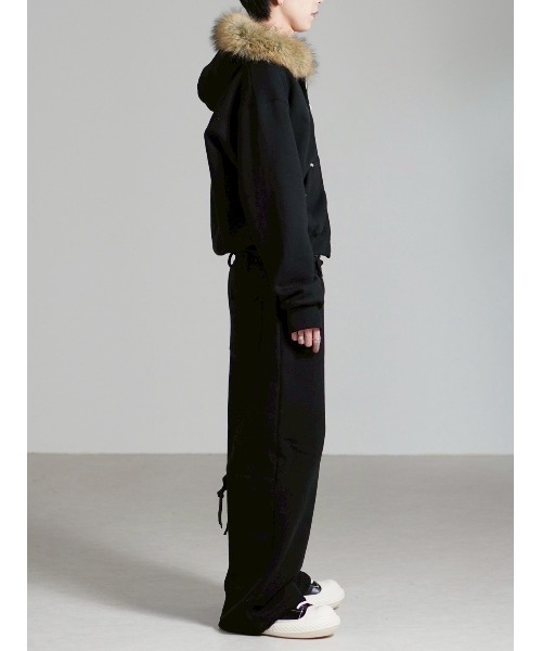 Chikashitsu +(チカシツプラス)の「【Chikashitsu +】layered heavy sweat pants / 【チカシツプラス】レイヤードヘビースウェットパンツ(スウェットパンツ・メンズ・杢グレー/ブラック・ONE SIZE)」の20枚目の写真