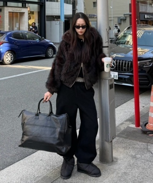 Chikashitsu +(チカシツプラス)の「【Chikashitsu +】layered heavy sweat pants / 【チカシツプラス】レイヤードヘビースウェットパンツ(スウェットパンツ・メンズ・杢グレー/ブラック・ONE SIZE)」の14枚目の写真