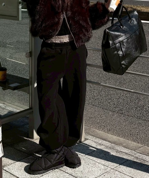 Chikashitsu +(チカシツプラス)の「【Chikashitsu +】layered heavy sweat pants / 【チカシツプラス】レイヤードヘビースウェットパンツ(スウェットパンツ・メンズ・杢グレー/ブラック・ONE SIZE)」の11枚目の写真