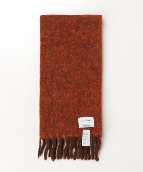 THE INOUE BROTHERS（ザイノウエブラザーズ）の「THE INOUE BROTHERS Two Colour Woolly Scarf TIB-ALAC2085ML（ストール/ショール・メンズ・ブラック/ブラウン/グリーン/ブルー・ONE SIZE）」の2枚目の写真