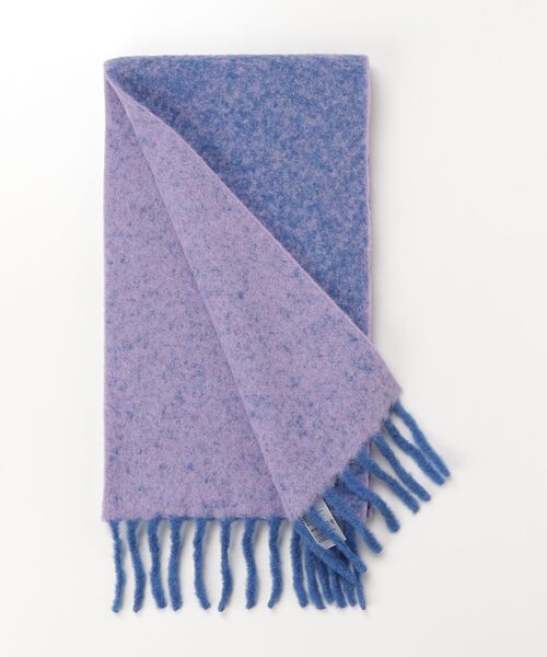 THE INOUE BROTHERS（ザイノウエブラザーズ）の「THE INOUE BROTHERS Two Colour Woolly Scarf TIB-ALAC2085ML（ストール/ショール・メンズ・ブラック/ブラウン/グリーン/ブルー・ONE SIZE）」の8枚目の写真