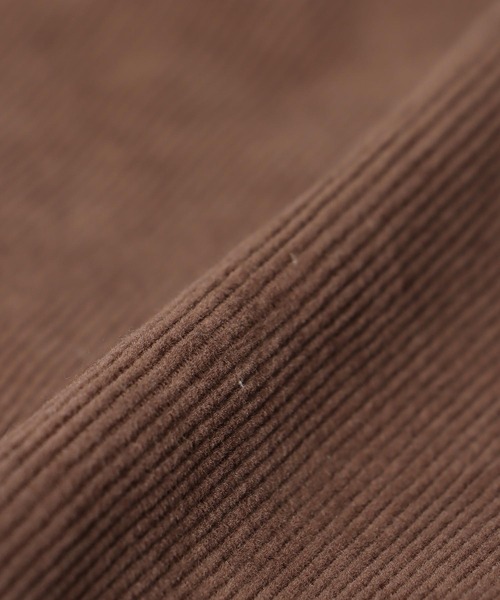 Healthy denim(ヘルシーデニム)の「Almond オーバーコーデュロイシャツ【Healthy Denim/ヘルシーデニム】(シャツ/ブラウス・レディース・ブラウン/アイボリー・36)」の13枚目の写真