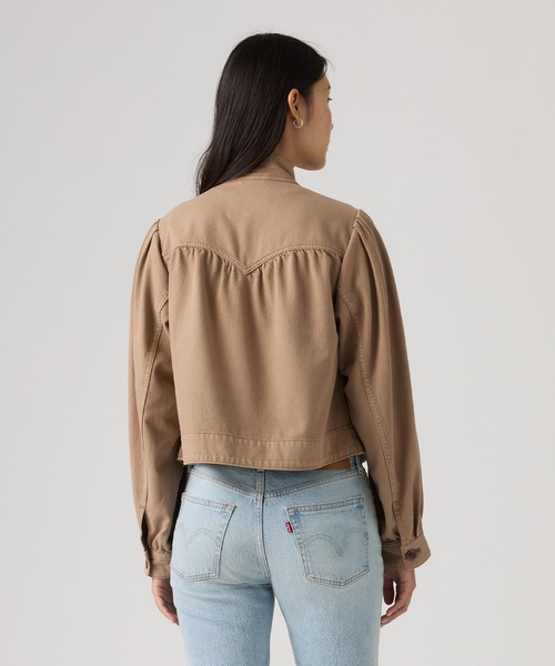 Levi's（リーバイス）の「Levi's/リーバイス パーカー プリティ ショートコート（ブルゾン・レディース・ブラウン・M/S/XS）」の2枚目の写真