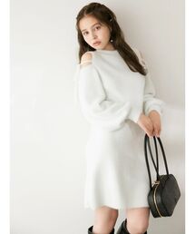 POLO BCSコラボ】シャツレイヤードニットミニワンピース ※BEIGE WEB