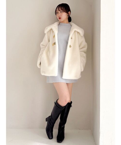 セール】オープンショルダーミニワンピース（ワンピース）｜dazzlin