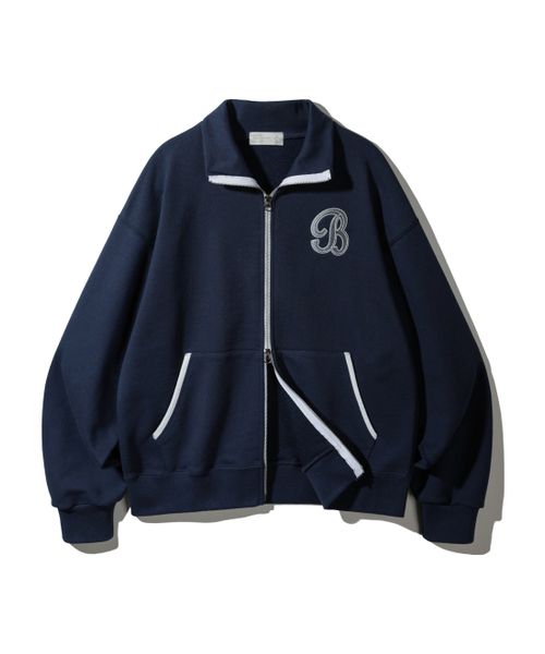 B WAPPEN スウェットジップアップ BK7590_ネイビー