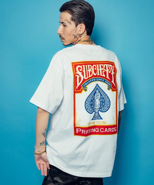 Subciety（サブサエティ）の「Praycard tee（Tシャツ/カットソー・メンズ・グリーン/ブラック/ホワイト・SMALL/MEDIUM/LARGE/X-LARGE/XX-LARGE）」の9枚目の写真