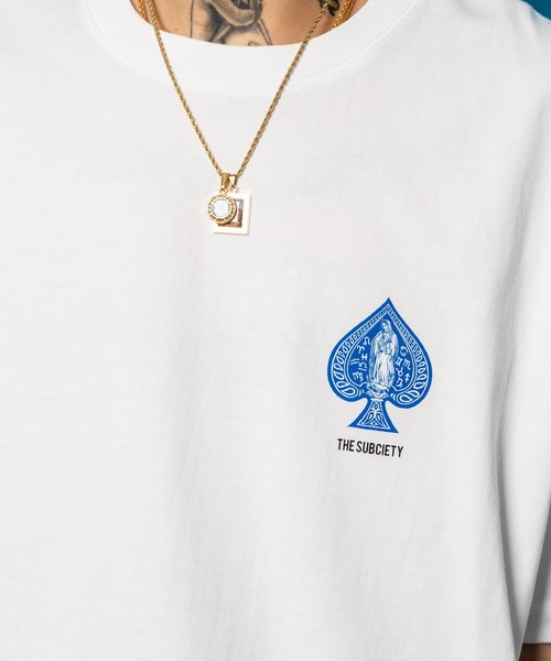 Subciety（サブサエティ）の「Praycard tee（Tシャツ/カットソー・メンズ・グリーン/ブラック/ホワイト・SMALL/MEDIUM/LARGE/X-LARGE/XX-LARGE）」の10枚目の写真