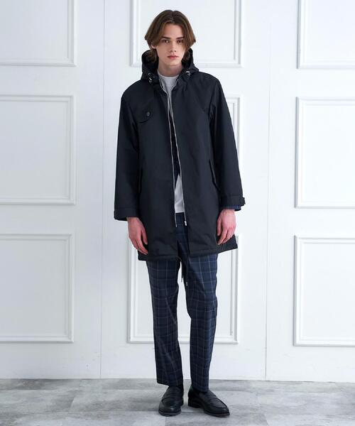 DRESSTERIOR（ドレステリア）の「【撥水素材】レインプルーフ フーデッドコート（その他アウター・メンズ・ブラック/ベージュ・92/91）」の6枚目の写真